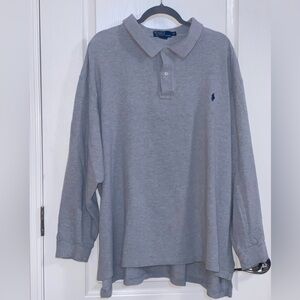 Ralph Lauren Polo Long Sleeve Polo shirt, gray 4XB
